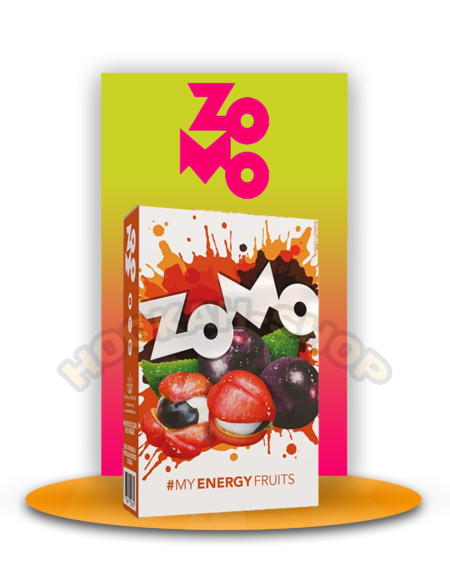 Zomo Energy Fruit - פטל אדום ושחור, עם אסאי וגוארנה